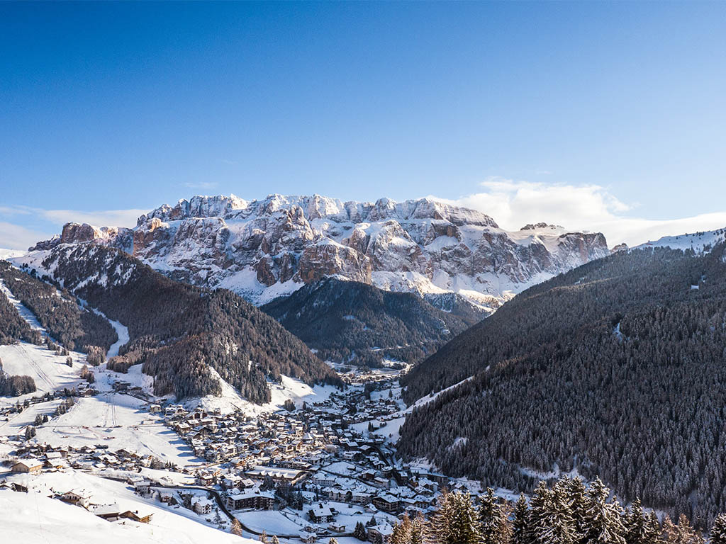 Selva di Val Gardena in inverno