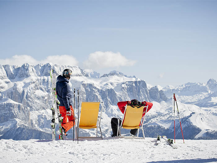 Skiing in Val Gardena Dolomites