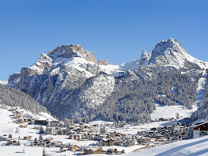 Selva di Val Gardena in winter