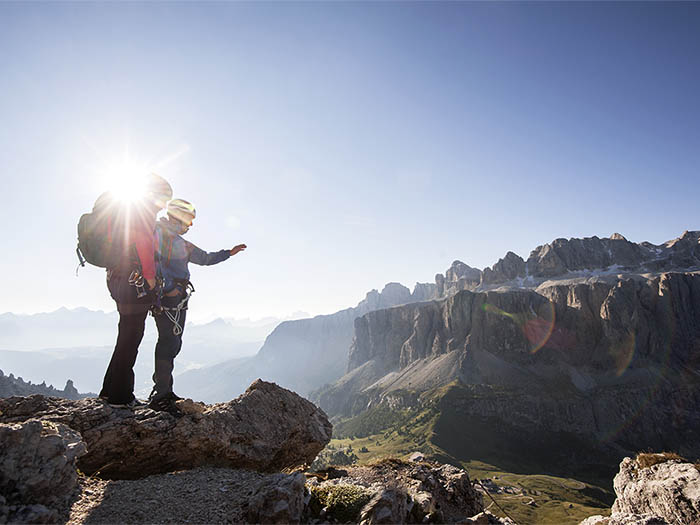 Ausblick zur Sella Gruppe